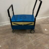 vintage gereedschapskar blauw geel