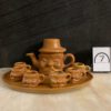 Ardens koffieset met 6 kopjes en presenteerblad