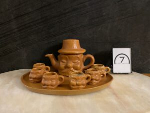 Ardens koffieset met 6 kopjes en presenteerblad