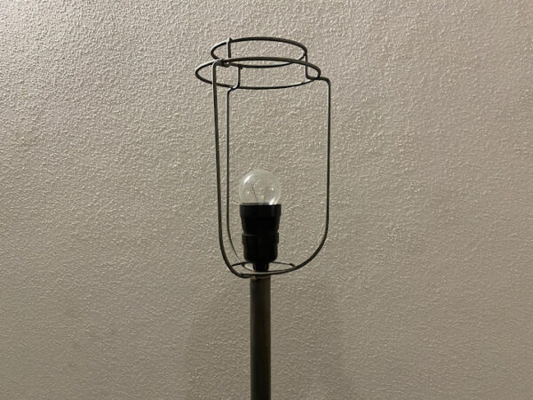 vintage staande lamp driepoot zonder kap