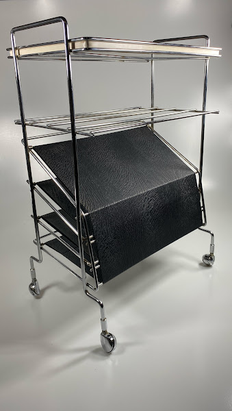 tijdschriftentafel, lectuurtafel, magazine, rack, retro, vintage